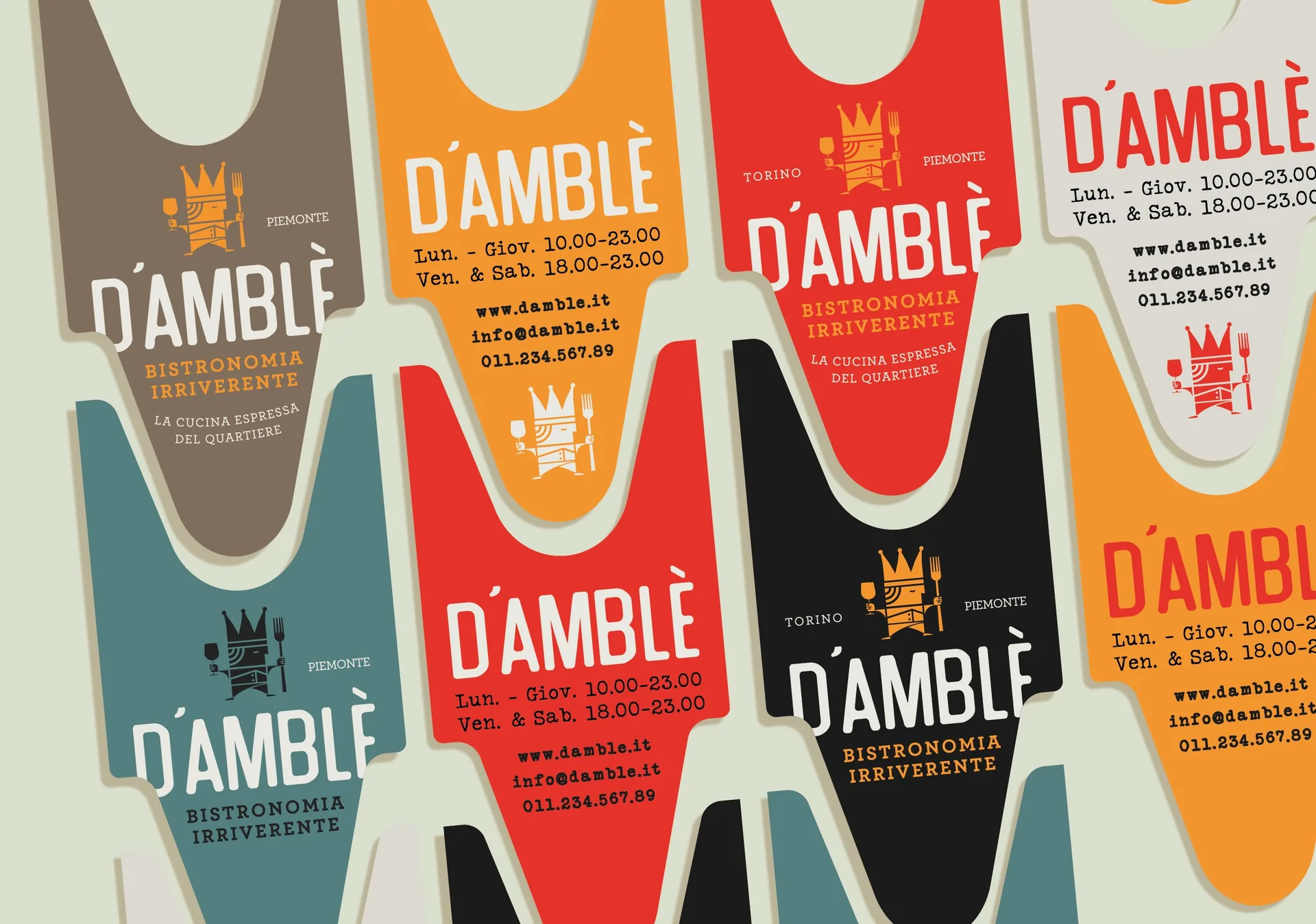 D’amblé — branding + web, progetto di Tacci