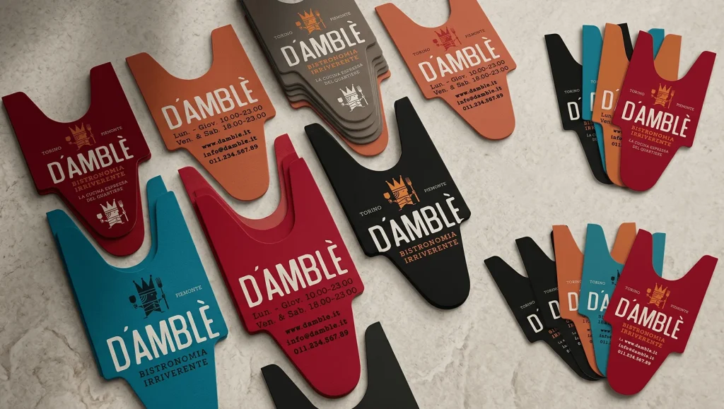 D’amblé: brand identity e sito per una bistronomia irriverente a Torino