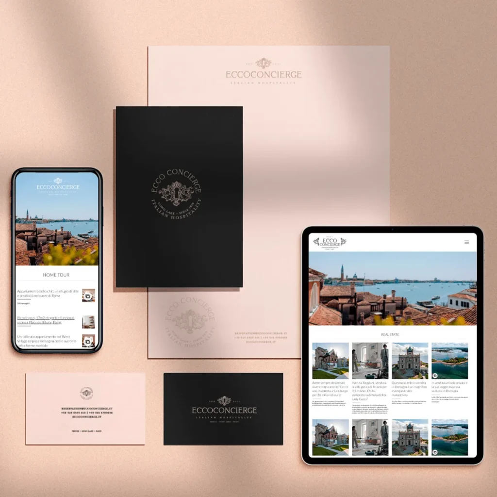 Ecco Concierge: rebranding e art direction web per un concierge di lusso a Venezia e Milano
