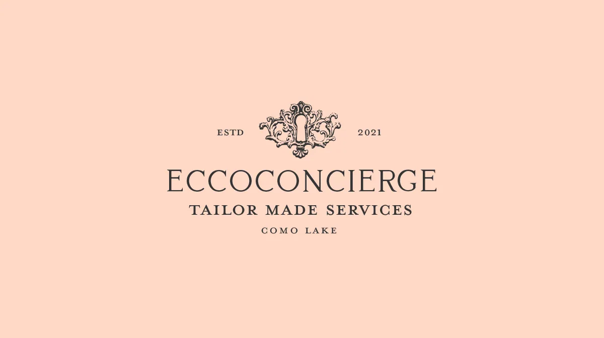 Logo Ecco Concierge in positivo su cipria