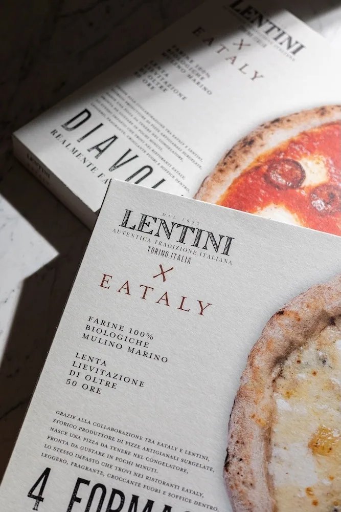 Lentini — packaging, progetto di Tacci