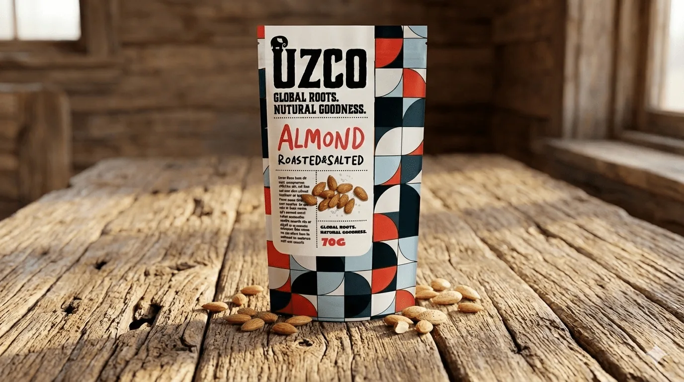 Uzco Nuts — packaging, progetto di Tacci